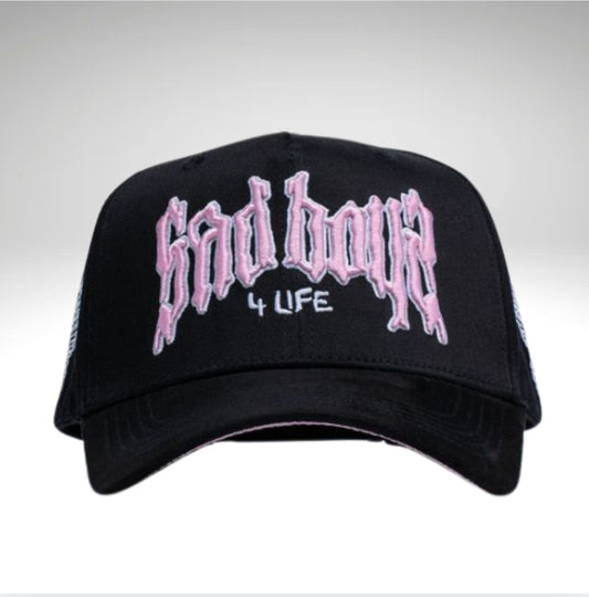 GORRA SADBOYZ CLOTHING "4 LIFE PINK"